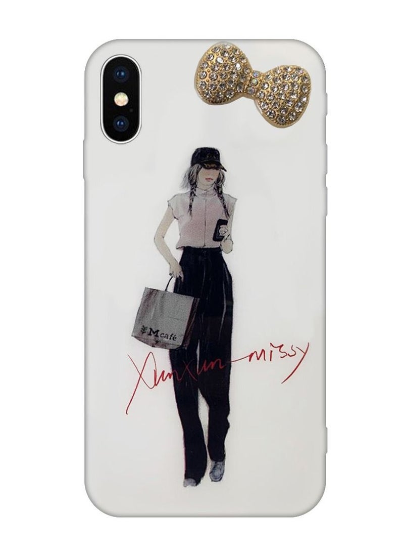 iPhone XS/X Girl Design Case Fashionable Stylish Shockproof Cover Design 2 - Image 3
