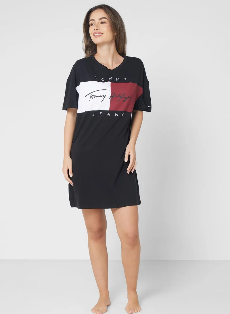 TOMMY JEANS Logo Knitted Nightdress