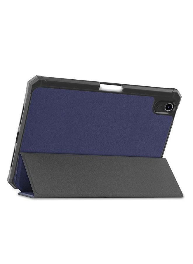 Generic - Protective Cover with Pencil Holder for iPad Mini 6 Case 2021 Blue - Image 1
