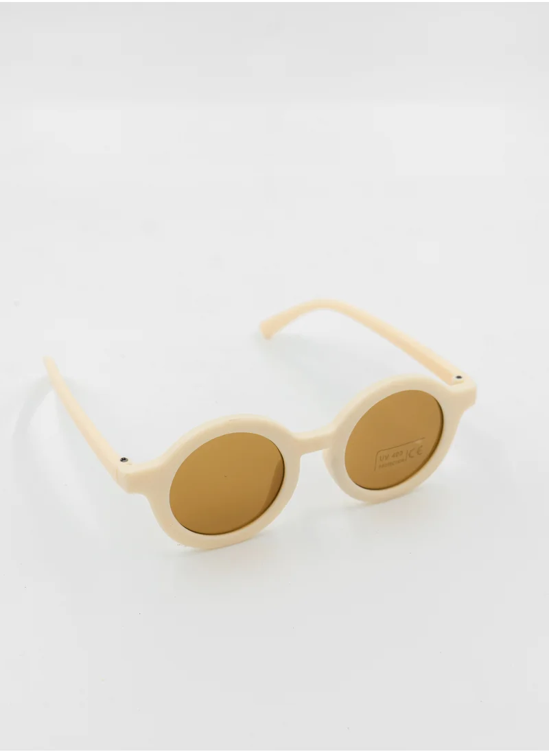 D'Daniela Glasses and Headband Set For Babies and Girls Cream Colour