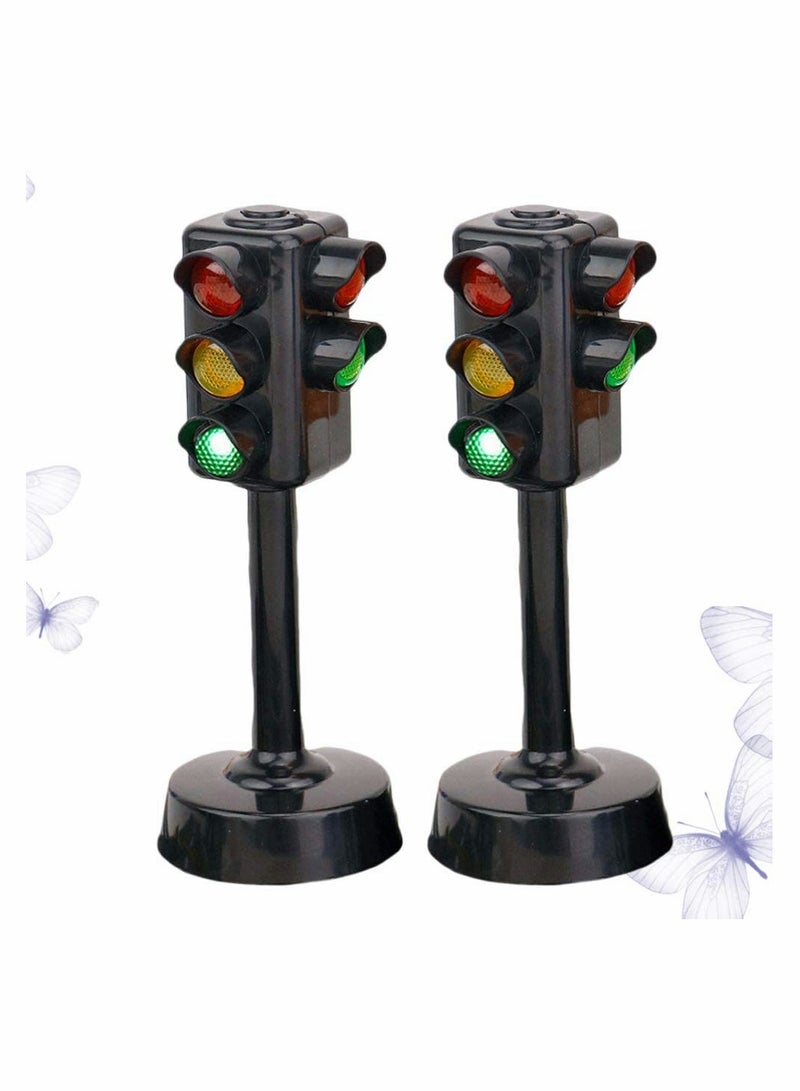 KASTWAVE Kids Traffic Light Toy Traffic Signal Light Model Toys Early Education Playset for Kids Toddler (2 Pcs) - Image 5