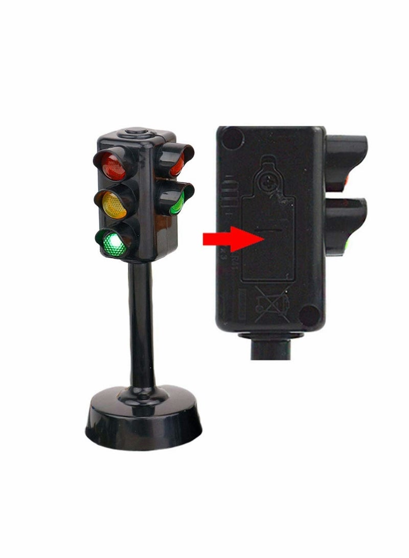 KASTWAVE Kids Traffic Light Toy Traffic Signal Light Model Toys Early Education Playset for Kids Toddler (2 Pcs) - Image 4