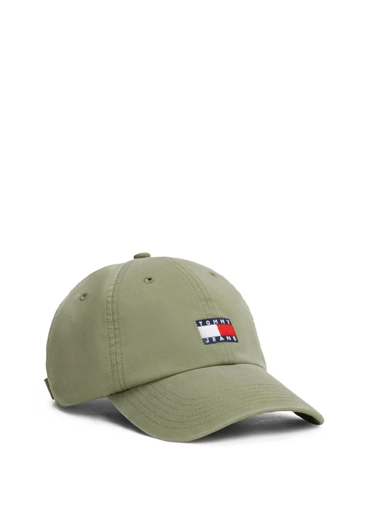 تومي جينز Logo detailed Curved Peak Cap