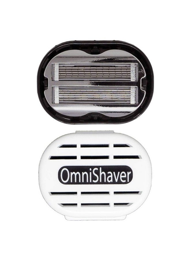 OmniShaver Nishaver With White Travel Case The Fastest Way To Shave Head Legs Arms Body An Alternative To Disposable Shaving Razors Self Cleans & Strops During Use Bald Head Shaver For Men  - Image 1