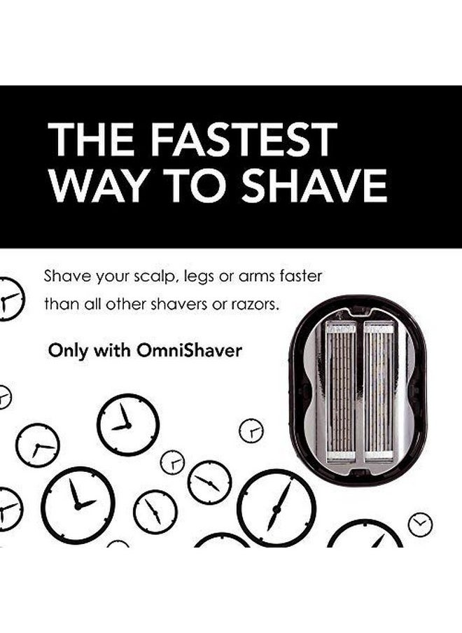 OmniShaver Nishaver With White Travel Case The Fastest Way To Shave Head Legs Arms Body An Alternative To Disposable Shaving Razors Self Cleans & Strops During Use Bald Head Shaver For Men  - Image 5