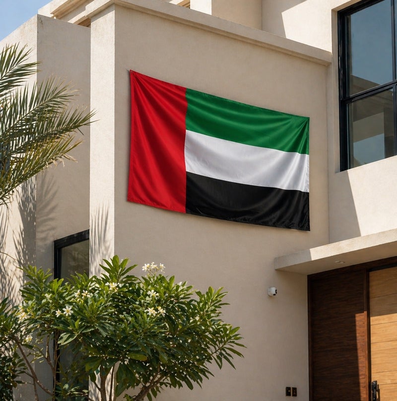 MARK STORE UAE Flag  for National Day 5 Meter Length, 1.5 Meter Width Premium Quality UAE Flag for National Day - Image 5