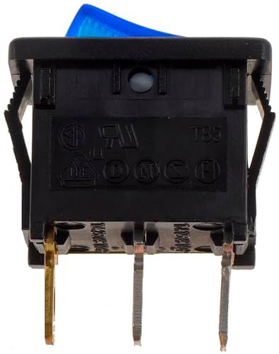 Dorman 85916 Rocker Switch Blue GlowRectangular Style Mini Universal Fit - Image 3