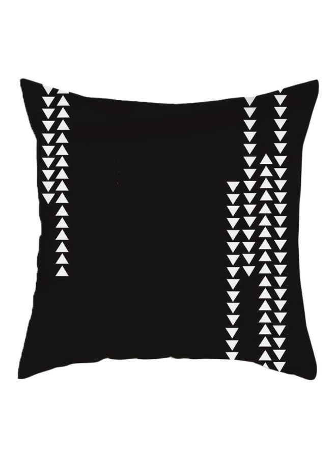 NIBEMINENT Geometric Printed Cushion Cover Black/White 45x45cm