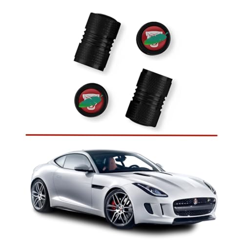 JULOPO أغطية صمامات إطارات السيارة متوافقة مع XE XEL XF XFL XJ F-PACE F-Type والمزيد - Image 4