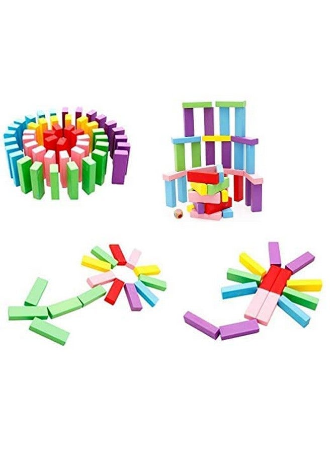 Goyal's Multicolor Tower Puzzle Blocks Game for Kids and Adults, Colorful Wooden Blocks | Stacking Game Challenging | Maths Game- 54 Pcs Blocks with 2 Dice - Image 5