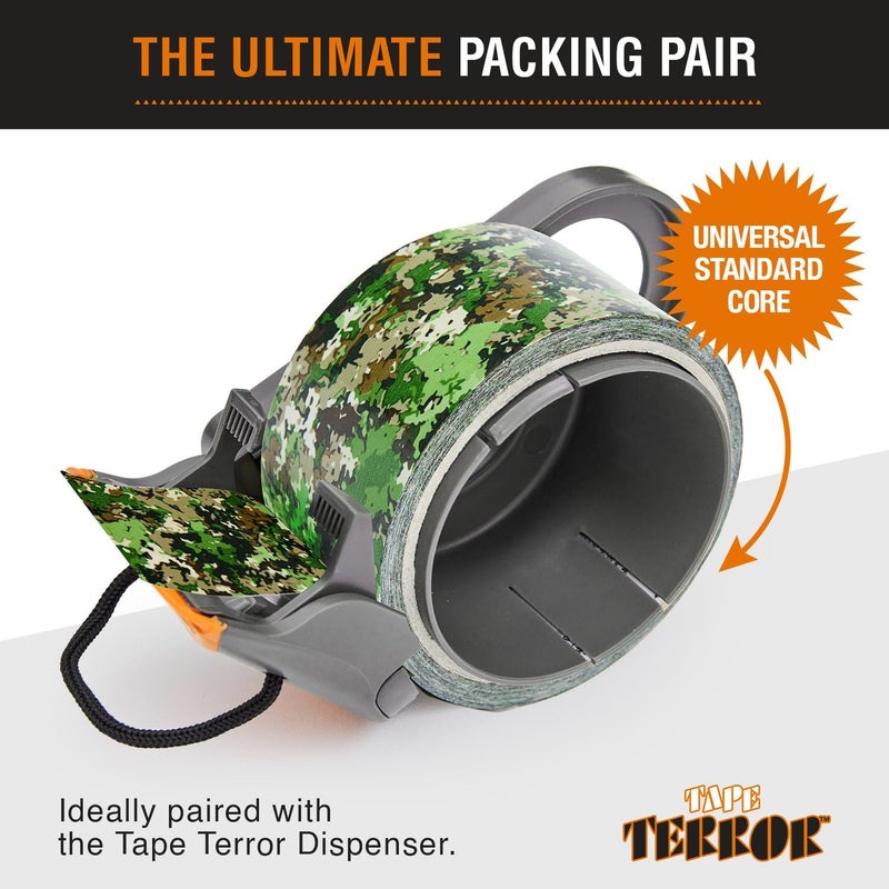 Tape Terror Heavy-Duty Camo Packing Tape (1 Roll) - Strong Camouflage Tape for Concealing, Decorating, Crafts, Temporary Fixes, and More - School & Office Supplies (48mm x 50m per Roll) - Image 3
