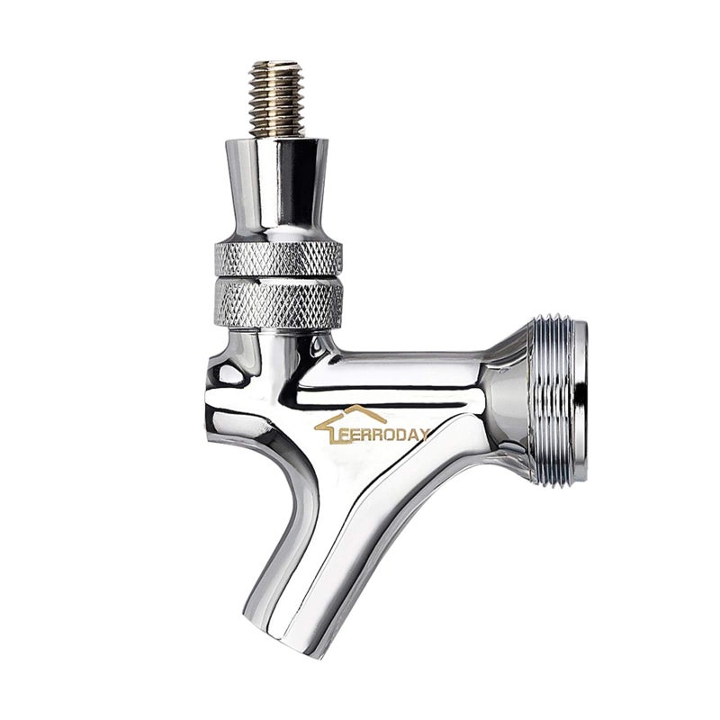 FERRODAY Stainless Steel Core Draft Beer Faucet Polished Brass Beer Faucet for Keg Tap Tower Beer Shank  Kegerator Beer Faucet Classic Beer Dispensing Tap Standard Faucet Tap
