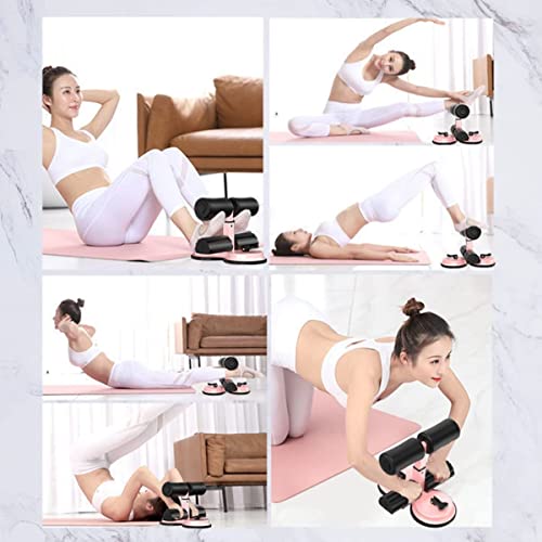 DYRROTH Upgraded Sit Up Bar Floor, Portable Sit Up Exercise Equipment with 2 Strong Suction Cups and Adjustable Foot Holder, Abs Master Assistant Device for Home Workout (Black) - Image 2