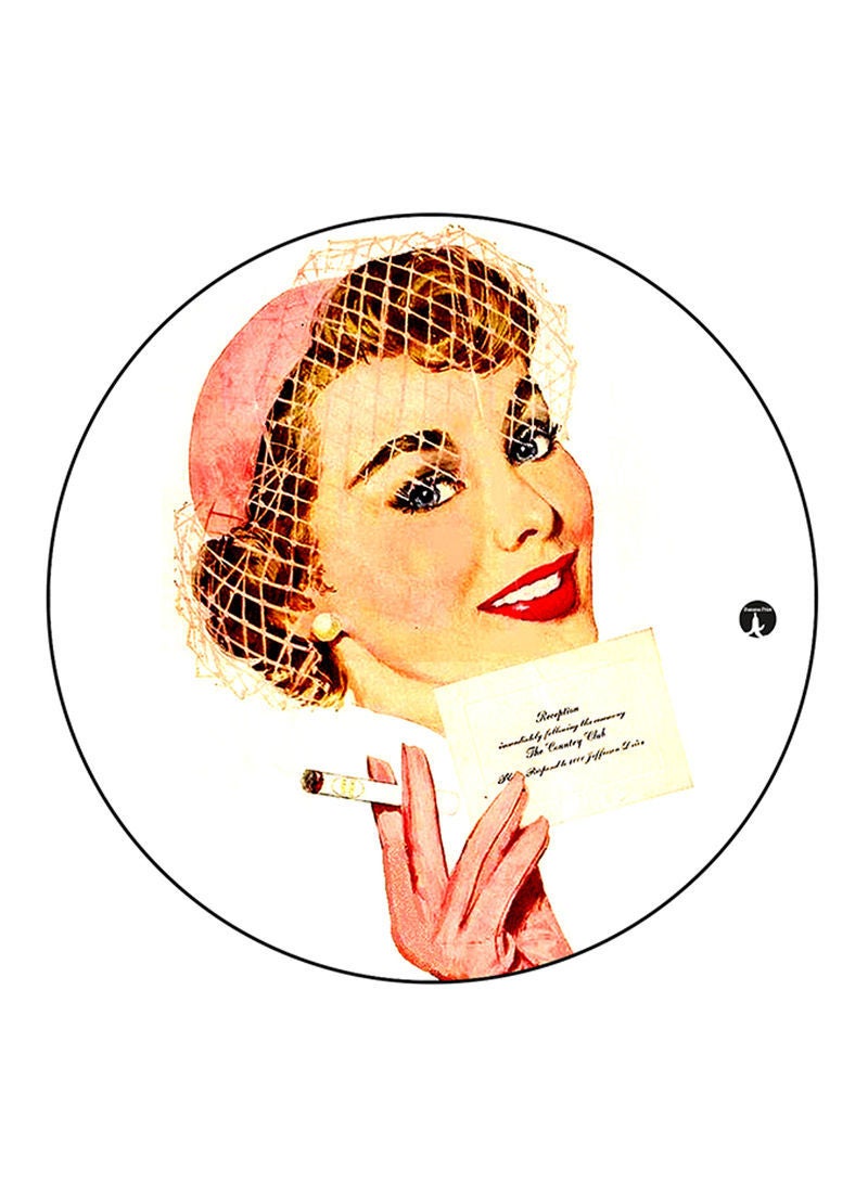 RKN Vintage Art Printed Fridge Magnet  Multicolour - Image 1