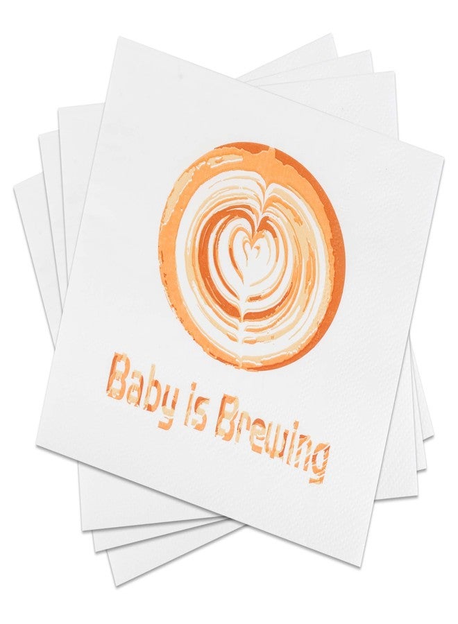 Pandecor 50 Pcs 3-Ply Baby is Brewing Baby Shower Coffee Bar Baby Brunch Luncheon Napkins - Image 4
