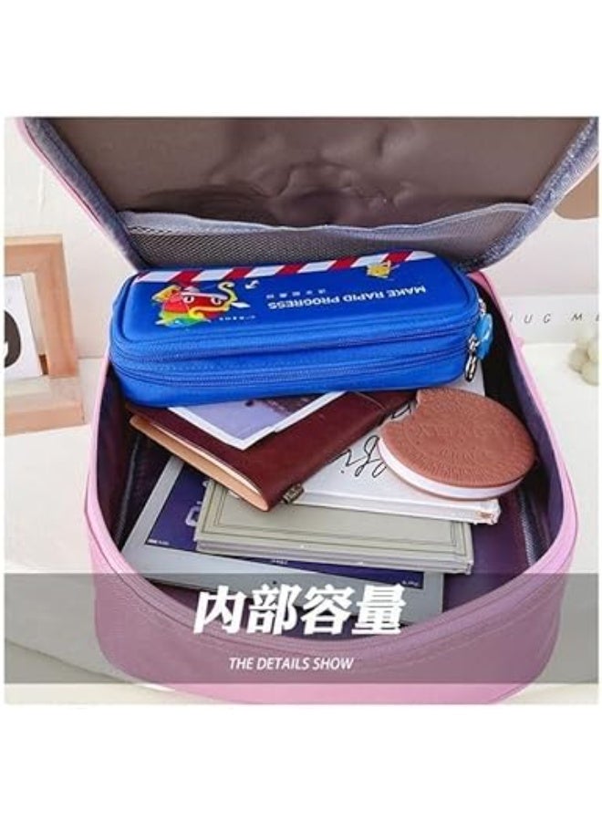 شنطة ظهر مدرسية ثلاثية الابعاد للاطفال الاولاد والبنات بتصميم رسوم متحركة لطيفة - Image 3