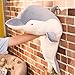 Levenkeness Dolphin Plush Hugging Pillow Soft Large Dolphins Stuffed Animal Toy Doll Gifts for Kids Valentine Christmas Bedding 236 - Image 2