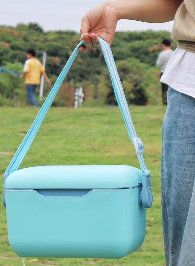 Y&D Cooler Box Small Beach and Camping Cooler With Adjustable Handle Insulated Box Portable Mini Cooler Outdoor Picnic Portable Handheld Shoulder Strap Food Insulation Cooler Box 5L Suitable for Camping BBQ Fishing Beach Picnic - Image 3