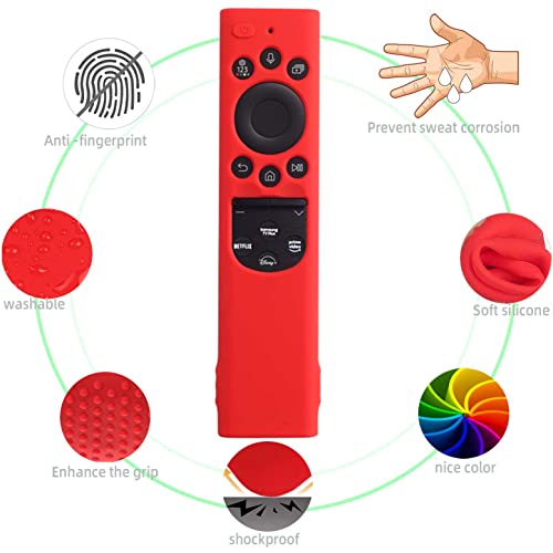 AKSHFETH Silicone Case for Samsung BN59-01385, BN59-01386, TM2280E Remote Control Glow Green - Image 3