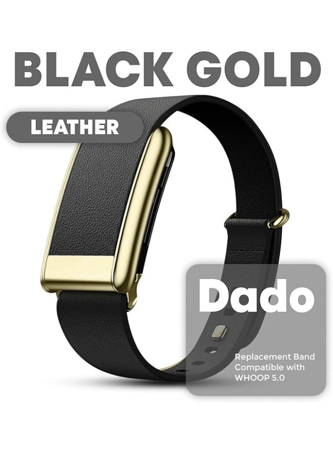 Dado Luxe Tapered Leather Replacement Band Compatible with WHOOP 5.0, One, Peak, and Life Fitness Tracker – Durable & Comfortable | Not for Whoop Gen 4 - Image 5