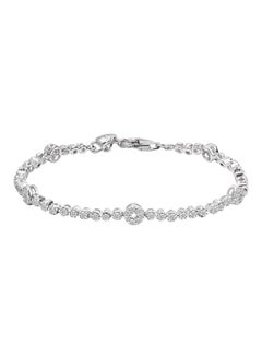 AWNL Adiant Circles Silver Bracelet for Women, CZ Diamonds  Elegant Gift for Women  - Image 1