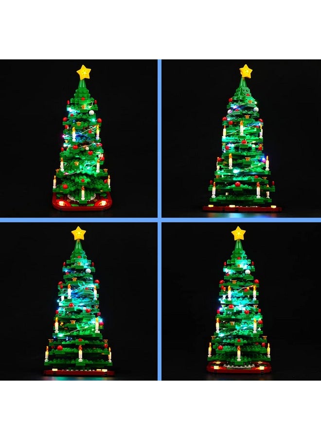 Vonado VONADO Led Light Kit Compatible with Lego Christmas Tree 40573(No Model),Decoration Lighting Kit Compatible with Lego Christmas Tree Building Toy Block (Music Version)  - Image 4