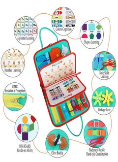 General Busy Board Toys Montessori Toys Sensory Board for Fine Motor Skill Toddler Busy Board Toddler Travel Toys Pre-Kindergarten Toys for Boys and Girls  - Image 2