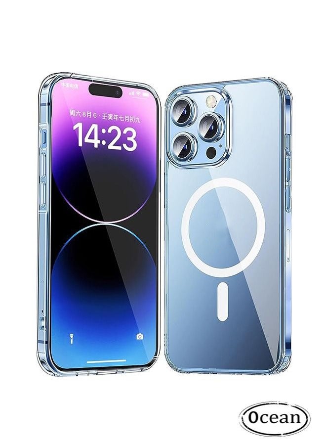 iPhone 15 Pro Max Case with MagSafe, Shockproof Protection  Anti-Yellowing【Military Grade Shockproof Protection】15 Pro Max Cover Anti-Yellow Anti-Scratch Magnetic Case Clear - Image 1