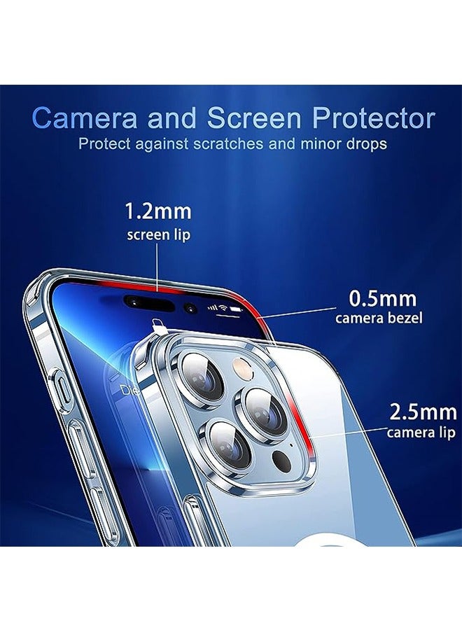 iPhone 15 Pro Max Case with MagSafe, Shockproof Protection  Anti-Yellowing【Military Grade Shockproof Protection】15 Pro Max Cover Anti-Yellow Anti-Scratch Magnetic Case Clear - Image 3