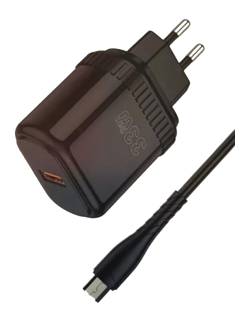 شاحن فائق السرعة Micro  بقدرة 33 واط