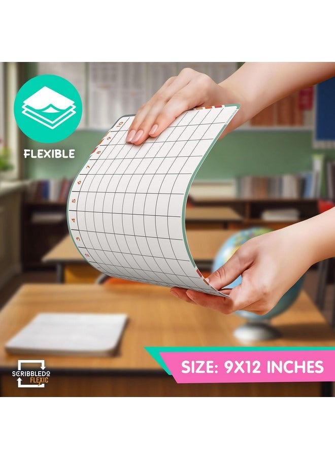 Scribbledo Addition Math Practice 9”X12” Small White Board Dry Erase Sheets Math Manipulatives 1St Grade Addition Math Homeschool Supplies Teacher Students Classroom Pack Of 10 Sheets  - Image 5