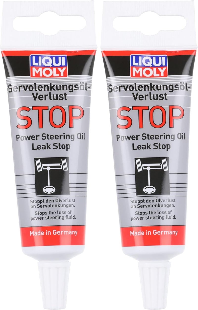 زيت توجيه القوة Liqui Moly Power Steering Oil Leak Stop، سعة 35 مل (عبوة تحتوي على 2 قطع) - Image 1