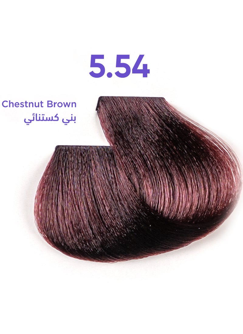 وان بي - صبغة الشعر تريس تونز من 1B المعززة بالتيروسين بني كستنائي (5.54) 100 مل - Image 1