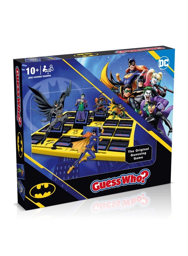 Winning Moves DC Comics Batman Guess Who? Board Game, Play with Your Favourite Gotham City Characters Including Batgirl, Robin, Joker and Harley Quinn, 2 Player Game for Ages 4 Plus