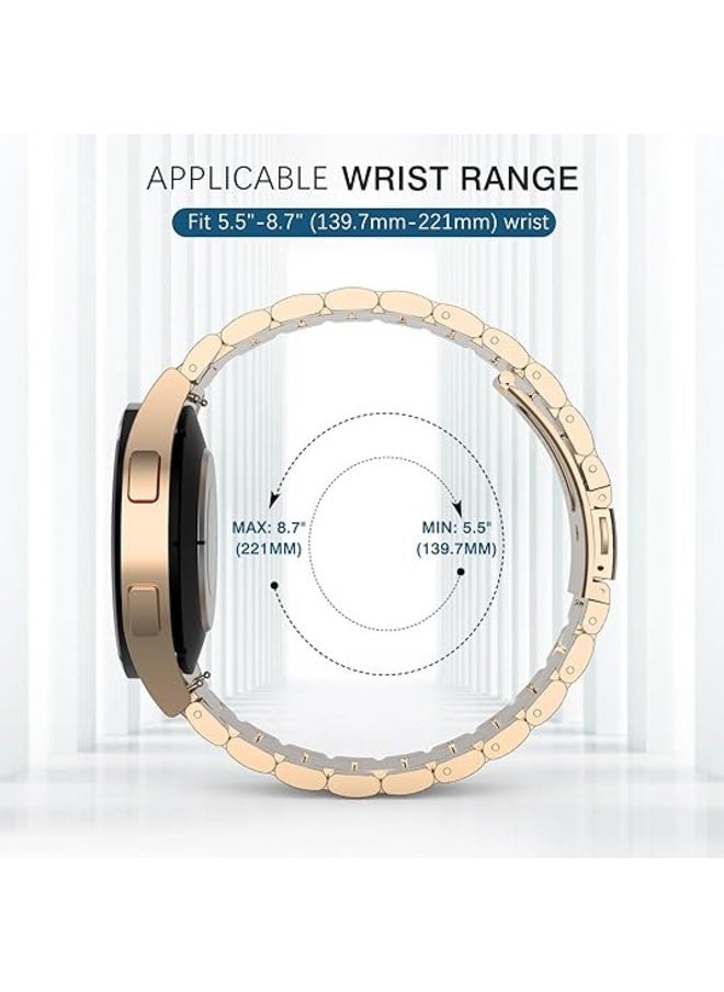 Gravity Gold Stainless Steel Galaxy Watch Band – Compatible with 7FE, 6, 5, 4, 5 Pro, 6 Classic, and 4 Classic, Gapless Design - Image 5