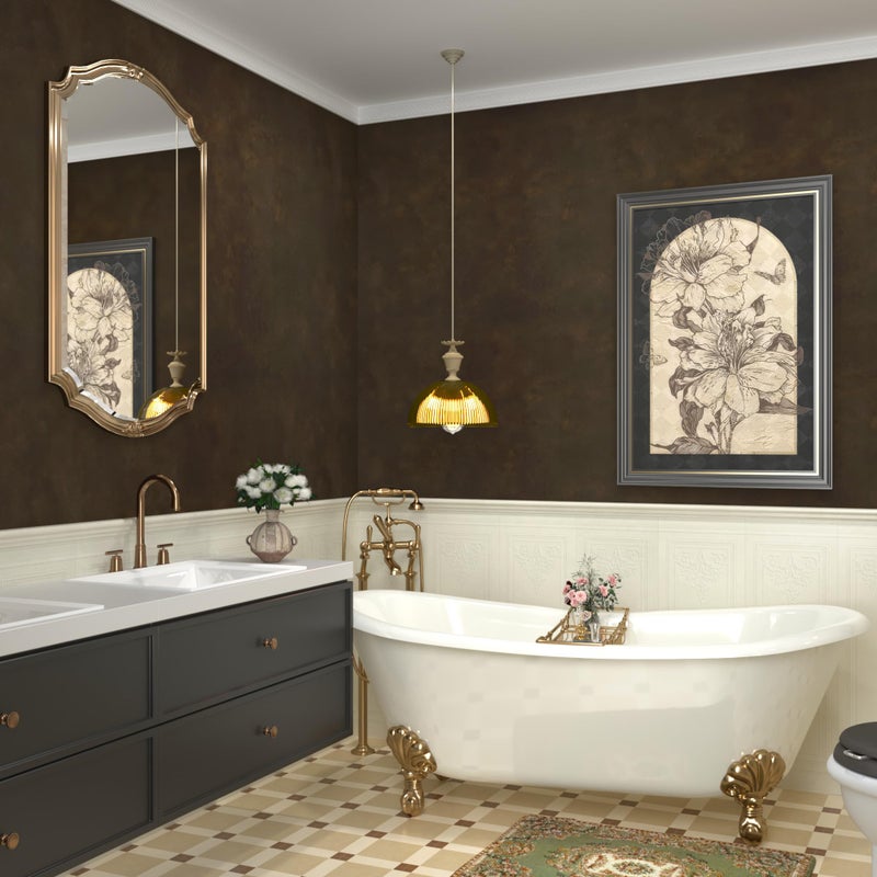 BAYYA Charcoal Concrete Wallpaper Peel and Stick Wall Paper Industrial Wallpaper Metallic Rusty Vintage Dark Brown Vinyl Cement Wall Covering for Basement Bathroom Bedroom Living Room 15.8"x118" - Image 1