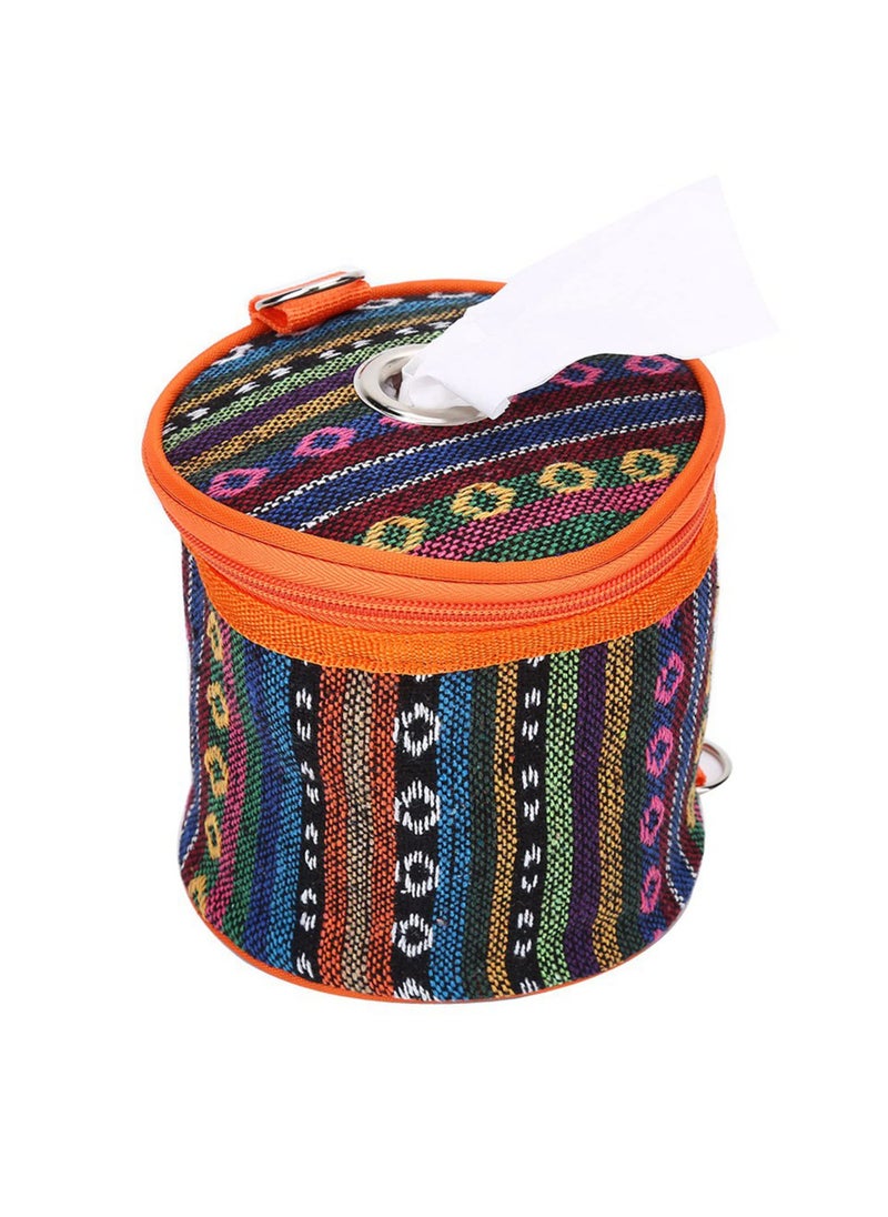 Generic 1 pcs Tissue Holder Toilet Paper Storage Holder Outdoor Hiking Roll Paper Hanging Cover Wipes Box Case Holder Storage Bag with Hook for Camping Tent Home Office Toilet Paper Holder Camping  - Image 1