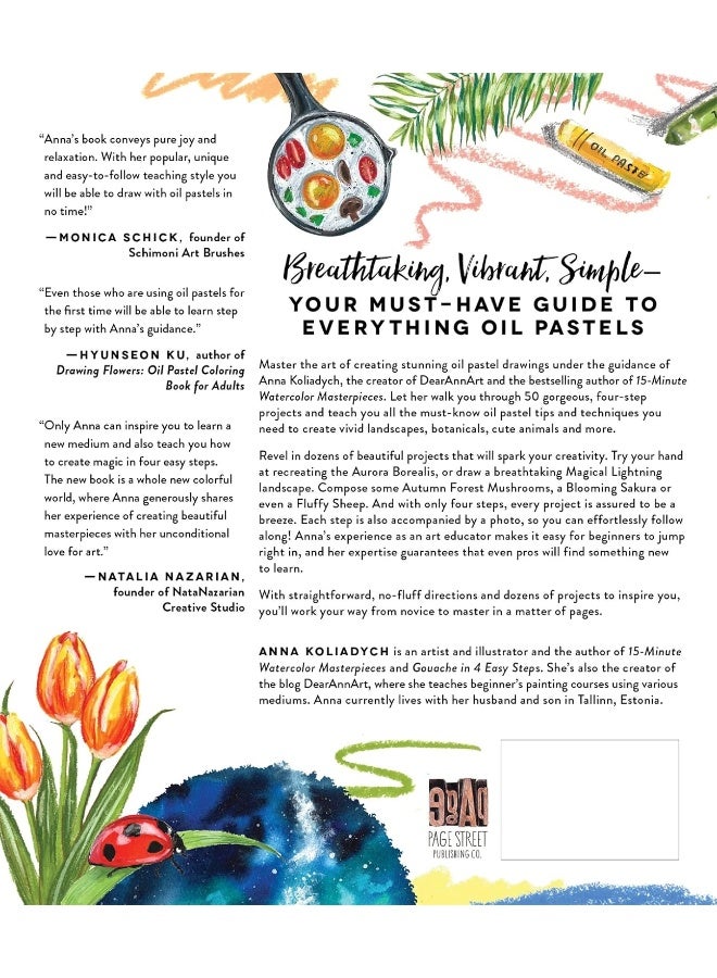 Oil Pastel Masterpieces in 4 Easy Steps: 50 Beginner-Friendly Projects Anyone Can Do - Image 2