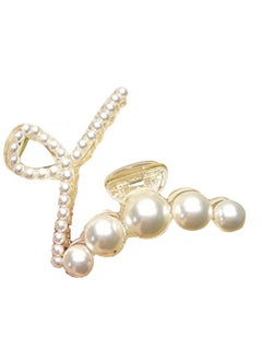 Korean Fashionable Fancy Stylish Large Pearl Hair Claw Clips Long Hair Jaw Clips Clutches Barrettes Hair Accessories For Women'S And Girls, White (Pack Of 2 Pcs) - pzsku/Z15D82A3145D0EBFA9D08Z/45/_/1735567195/a9db4dc4-e5d2-4601-b9f1-c893335575f4