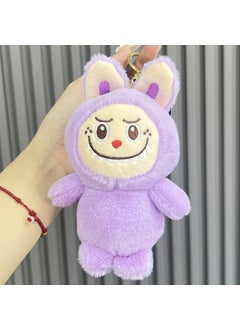 Generic New Labubu Plush Keychain Charm Rab cloth-purple 