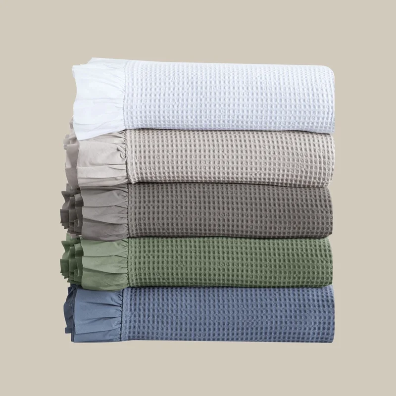 Linens Bsp Double Bedspread Set Green