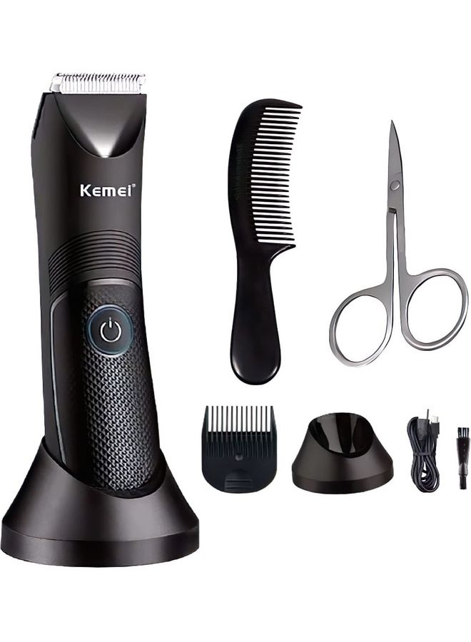 Kemei Professional Body Hair Trimmer IPX7 Waterproof - Image 1