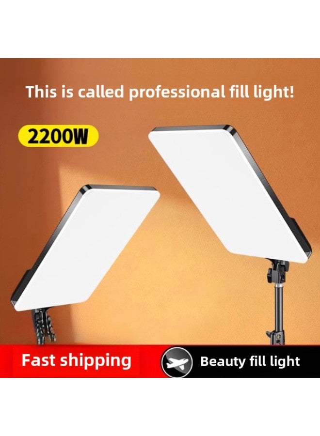 إسكدنيا Live Light Fill Light Photography Shooting Light Camera Anchor Dedicated Led Studio Professional Food Light Soft Light-Specification:The Following Is A Plug-free Outdoor High-brightness Full-screen Series: - Image 1