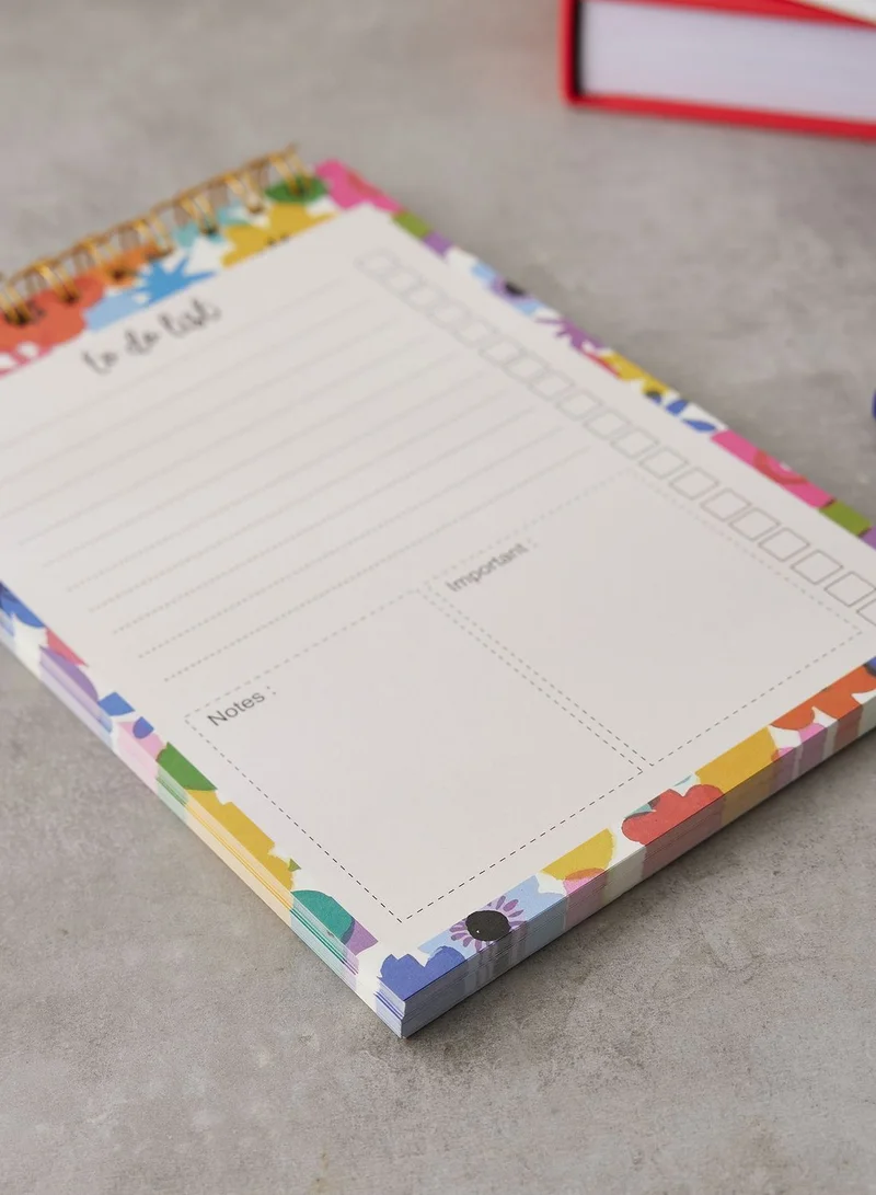 AURORA A5 Bright Floral To Do List