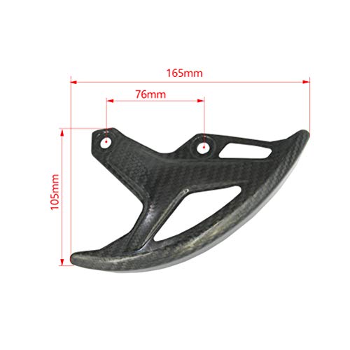 OTOM Rear Brake Disc Cover Guard Motocross Dirt Street Bike Carbon Fiber Cover for CRF250R CRF250X CRF450R CRF450X - Image 2