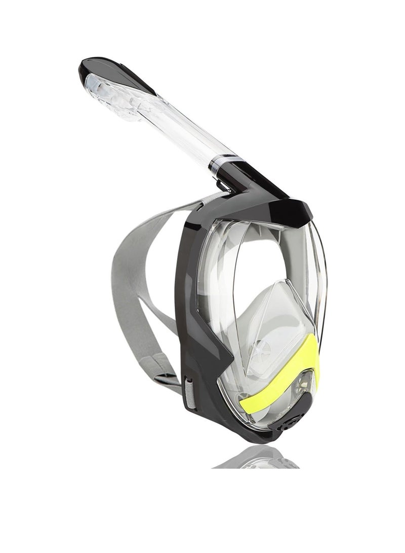 Excefore Snorkel Mask,180°View Snorkelling Gear with Panoramic Full Face Design-Sports Camera Compatible Diving Mask with Anti-Fog and Anti-Leak Technology for Adults and Kids - Image 1