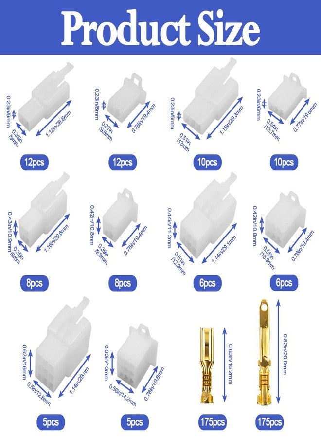 Seamaka 432PCS Automotive Electrical Wire Connectors Kit 2.8mm 2 3 4 6 9 Pin Automotive Electrical Wire Male Female Socket Plug and Pin Header Crimp Wire Terminals Connector Assortment Kit O-P-029-kit - Image 3