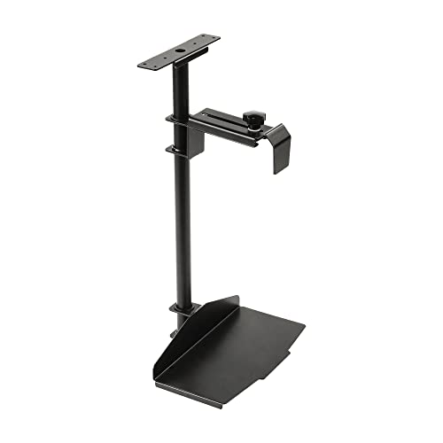 EUREKA ERGONOMIC CPU Holder Under Desk Mount, Computer Tower Holder 360° Swivel Height & Width Adjustable, Holds up to 44 lbs, Fits Most Computer Tower, Black - Image 1