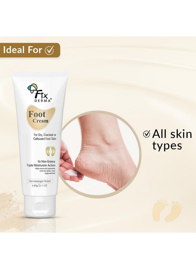 FIXDERMA 5% Lactic Acid, 15% Urea, 3% Glycerine, Foot Cream For Dry & Cracked Feet, Moisturizes And Soothes Feet, Heel Repair Paraben & Sulphate Free, All Skin Types 60 Ml  - Image 3