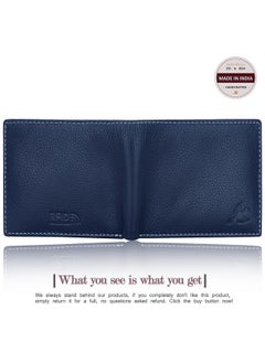 HORNBULL HORNBULL Maddison Mens Navy Genuine Leather Wallet | Elegant and Stylist Wallet with RFID Blocking | Gift Wallets for Men  - Image 4
